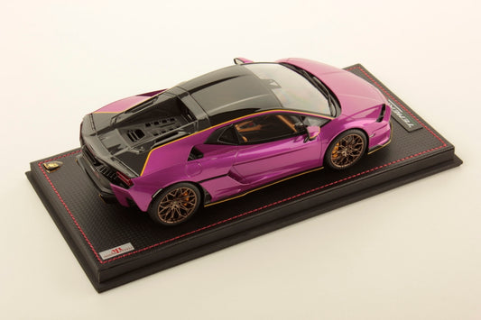 MR Models 2024 Lamborghini Temerario Alleggerita Package Viola Bast WITH DISPLAY 1:18