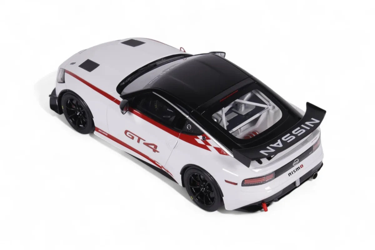 Otto 2022 Nissan 400 Z GT4 White w/ Red Trim 1:18