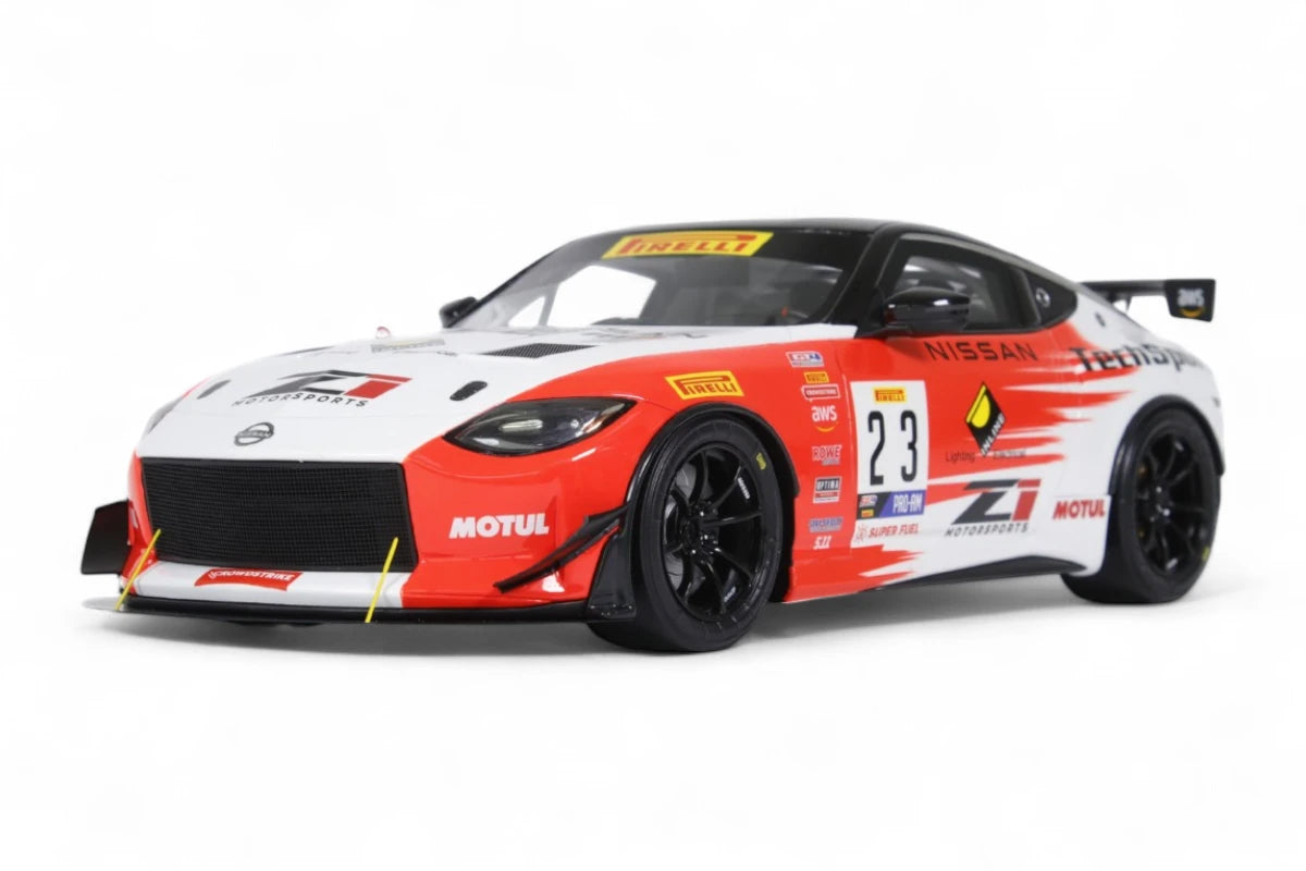 Otto 2023 Nissan 400 Z GT4 #23 White and Red 1:18