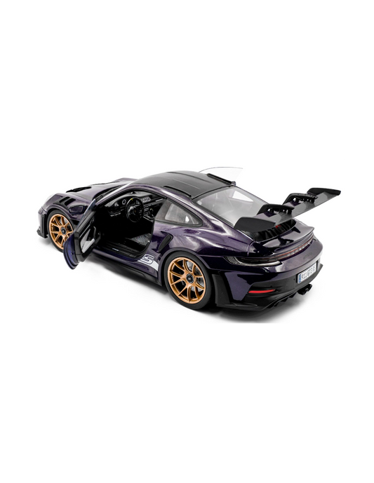 Solido 2024 Porsche 911 992 GT3 RS Weissach Pack Purple Ultraviolet 1:18