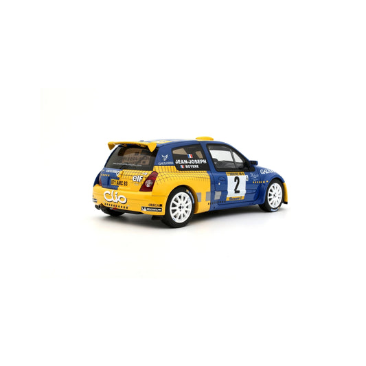 Otto 2004 Renault Clio S1600 No 2 Winner Rally Barum 2004 Yellow & Blue 1:18