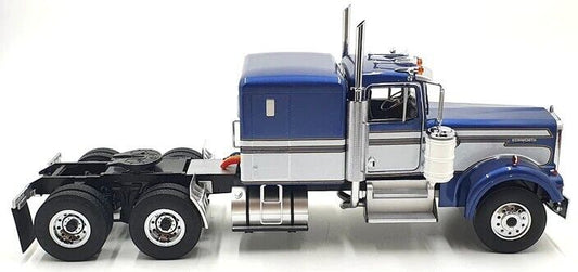 Road Kings 1989 Kenworth W900 Tractor Truck 3 Blue & White 1:18