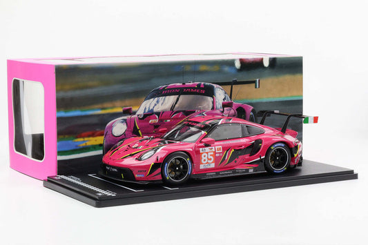 Ixo Porsche 911 991.2 GT3 RSR-19 No.85 Team Iron Dames 24hr Le Mans Fucsia Pink 1:18