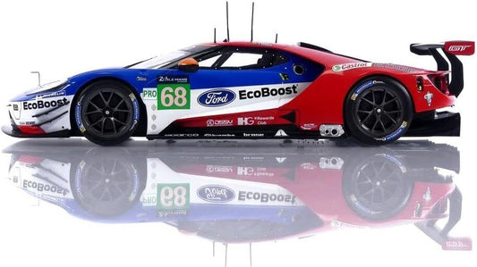 Ixo Ford GT No 68 Le Mans 2017 Red White Blue 1:18