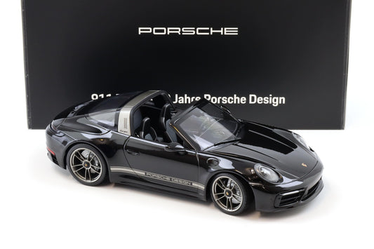 Minichamps 2023 Porsche 911 Targa 4 GTS (992) 50 Years Porsche Design Edition Black 1:18