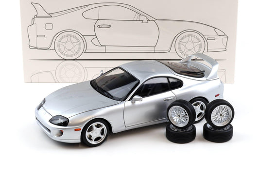Whelart 1993 Toyota Supra MK4 (A80) Silver RHD 1:18
