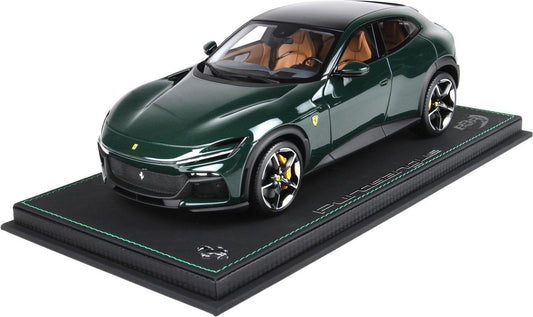 BBR 2022 Ferrari Purosangue British Racing Green WITH DISPLAY 1:18
