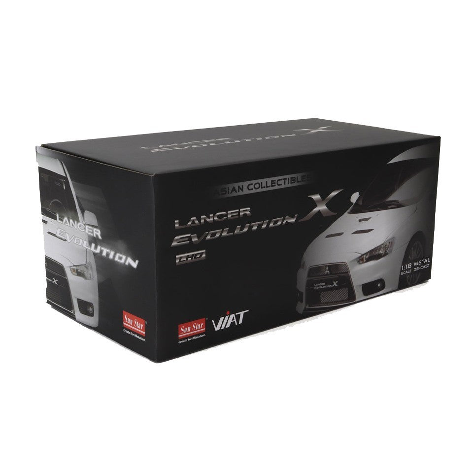 Sun-Star 2007 Mitsubishi Lancer Evolution X FQ400 White Metallic 1:18