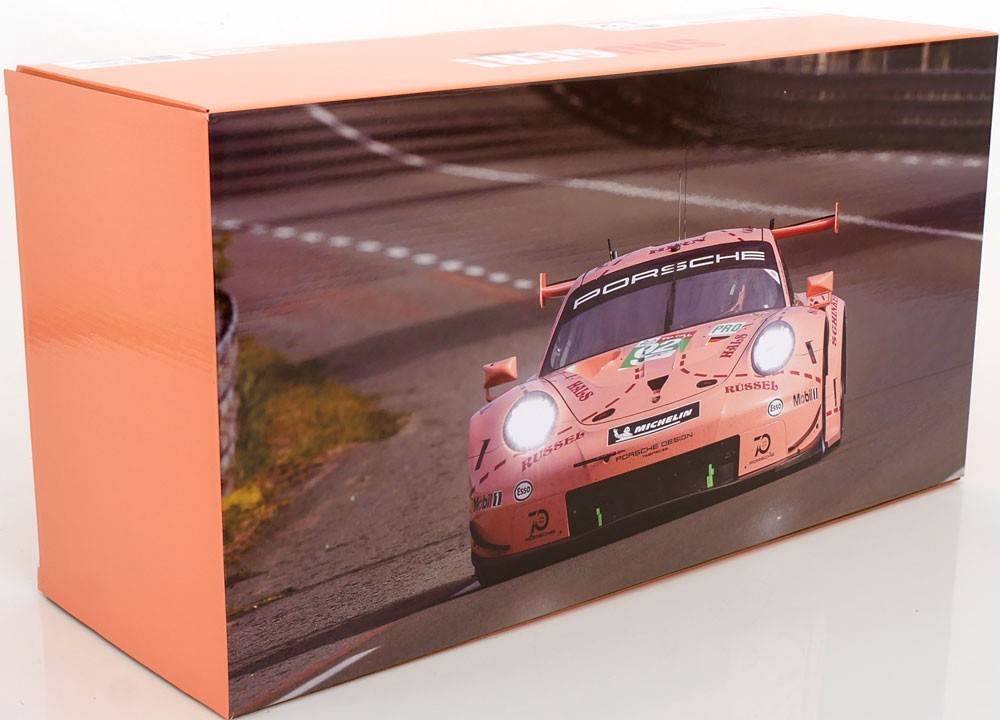 Ixo 2018 Porsche 911 991.2 GT3 RSR #92 WINNER 2018 Le Mans Pink Pig Tribute 1:12