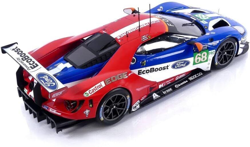 Ixo Ford GT No 68 Le Mans 2017 Red White Blue 1:18