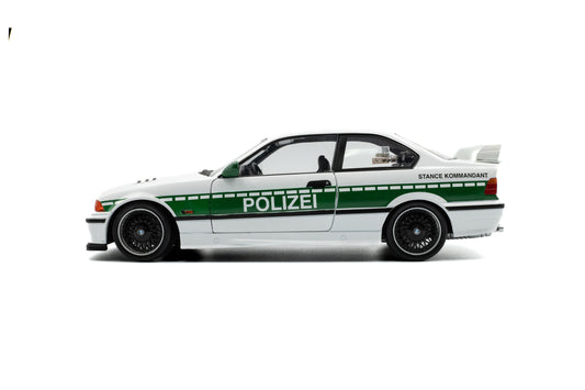 Solido 1991 BMW E36 M3 Coupe Polizei (German Police) White Green 1:18