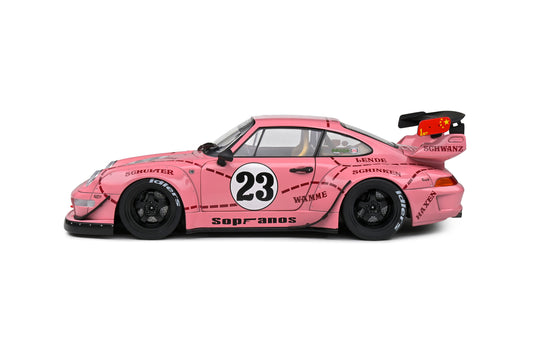 Solido 2020 Porsche 993 RWB Bodykit "Sopranos" Pink Pig 1:18