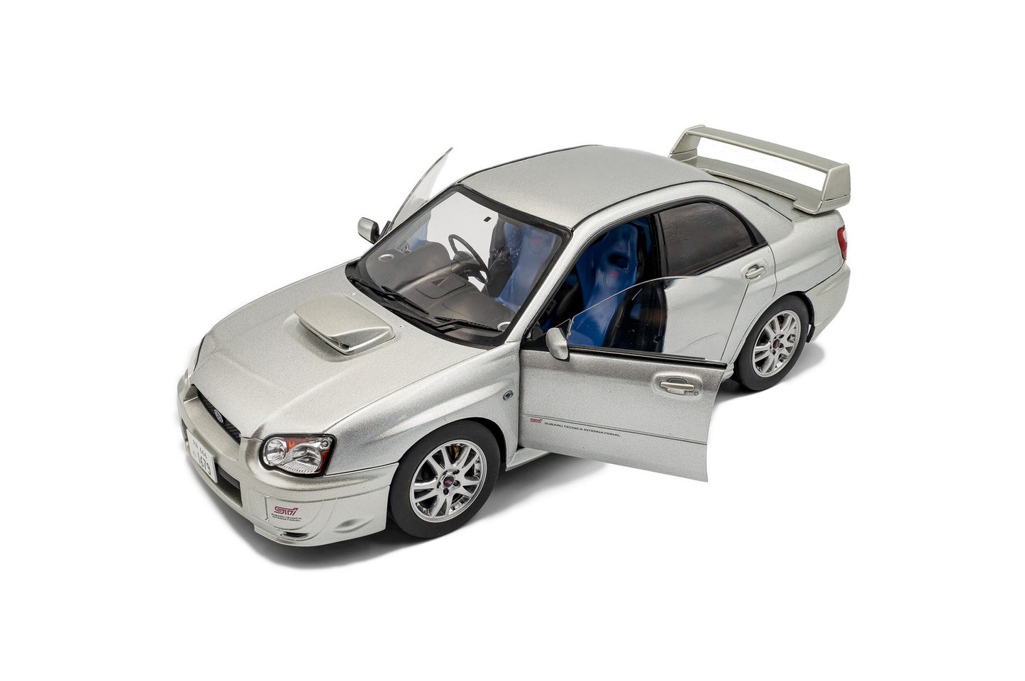 Solido 2003 Subaru WRX STi (GDB) Silver 1:18
