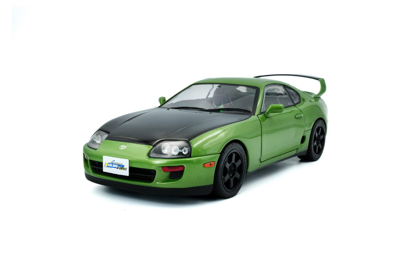 Solido 1993 Toyota Supra MK4 (A80) Green w/ Black Hood RHD 1:18