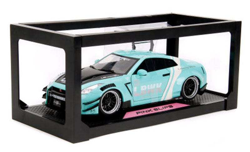 Jada Pink Slips Nissan Skyline GT-R R35 Liberty Walk Seafoam Mint Green 1:18