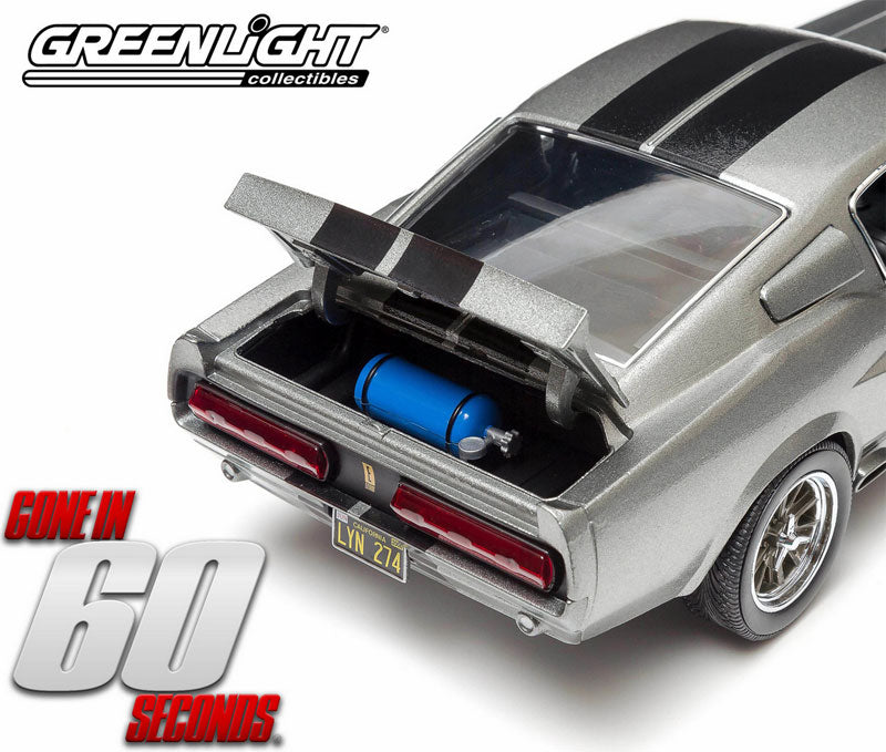 Greenlight 1967 Ford Shelby Mustang GT500 "Eleanor" Gone in 60 Seconds Grey 1:18