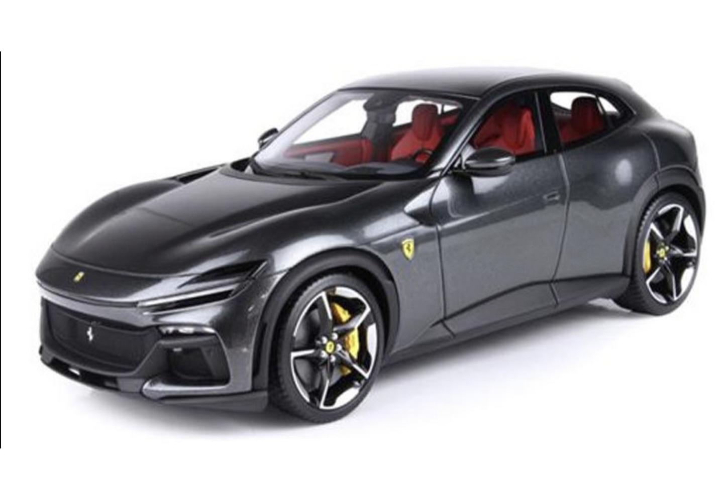 BBR 2022 Ferrari Purosangue w/ Panoramic Sunroof Nero (Black) WITH DISPLAY 1:18
