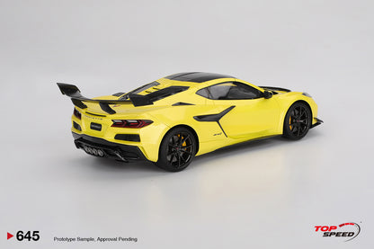 Topspeed 2025 Chevrolet Corvette ZR1 Accelerate Yellow Metallic 1:18