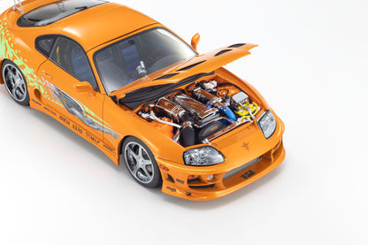 Kyosho 1993 Toyota Supra MK4 (A80) "Fast & the Furious" Orange Pearl 1:18