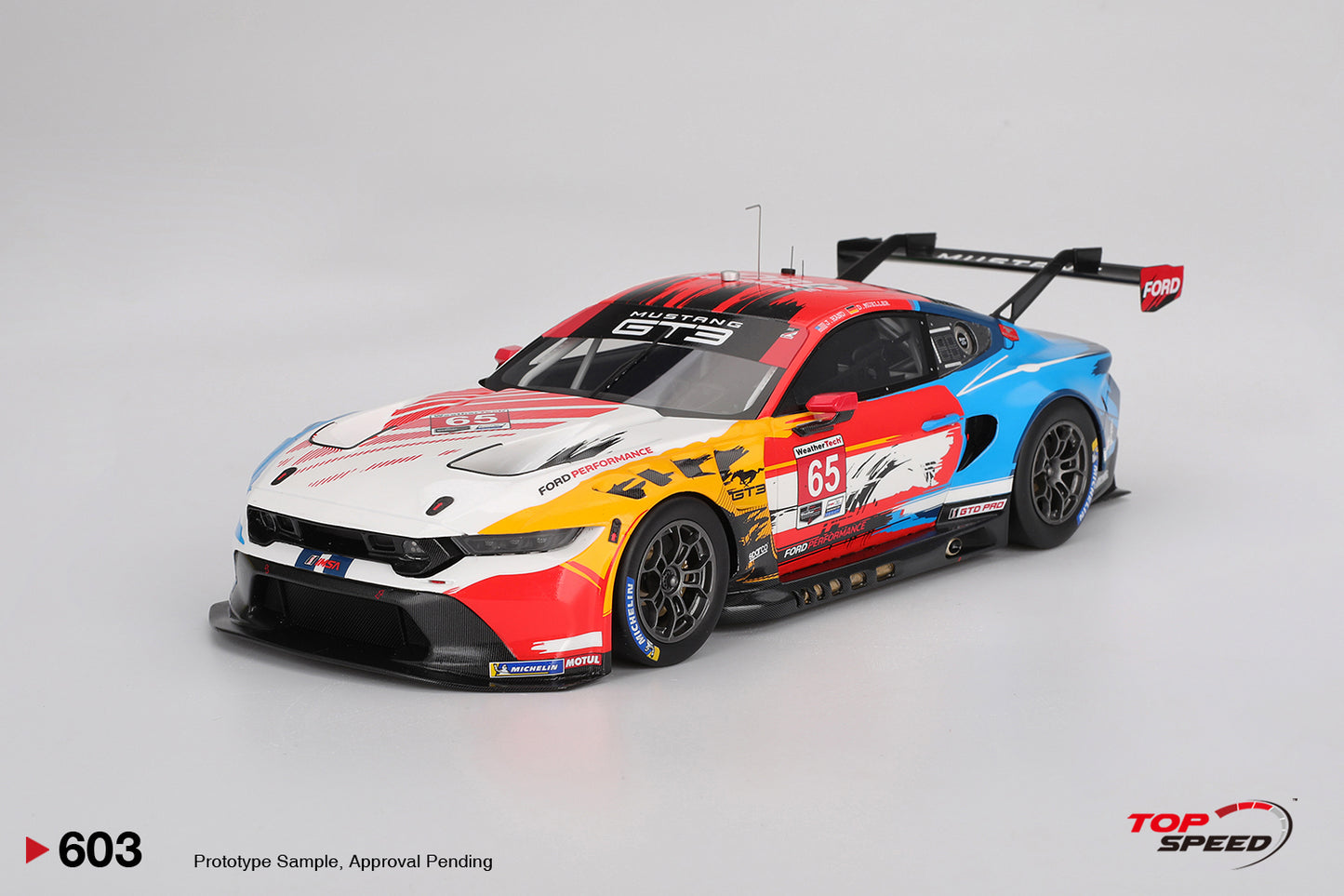Topspeed Ford Mustang GT3 #65 Ford Multimatic Motorsports 2024 IMSA Laguna Seca 1:18
