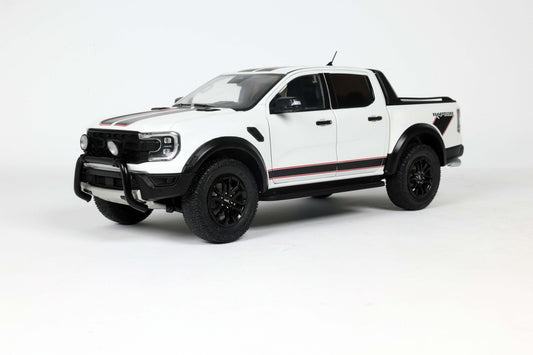 Solido 2024 Ford Ranger Raptor Crew Cab Pickup Truck Ice White 1:18