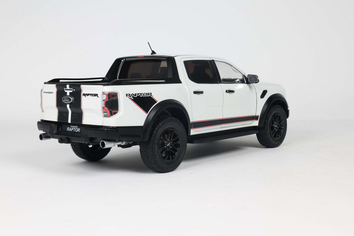 Solido 2024 Ford Ranger Raptor Crew Cab Pickup Truck Ice White 1:18