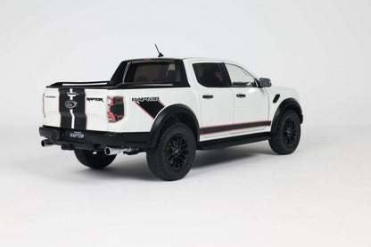 Solido 2024 Ford Ranger Raptor Crew Cab Pickup Truck Ice White 1:18