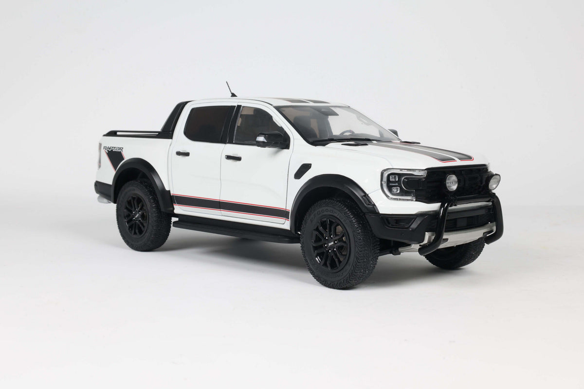 Solido 2024 Ford Ranger Raptor Crew Cab Pickup Truck Ice White 1:18