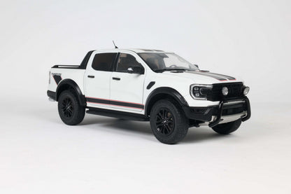 Solido 2024 Ford Ranger Raptor Crew Cab Pickup Truck Ice White 1:18