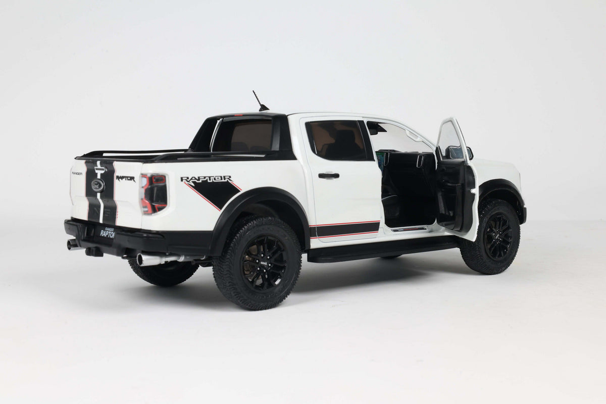 Solido 2024 Ford Ranger Raptor Crew Cab Pickup Truck Ice White 1:18
