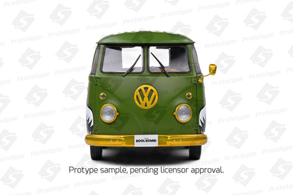 Solido 1950 Volkswagen T1 Van Kool Combi Diecast Army Fighter Green 1:18