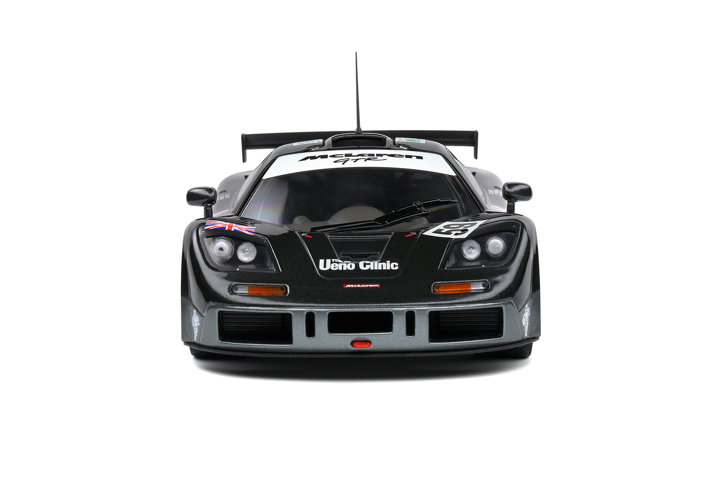 Solido Mclaren F1 GTR 6.1L V12 Short Tail Ueno Clinic #59 Winner Le Mans 1995 Black 1:18