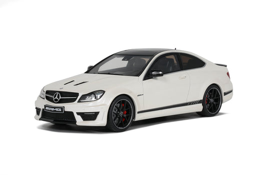 GT Spirit 2013 Mercedes Benz C63 AMG Coupe W204 Edition 507 Diamond White 1:18