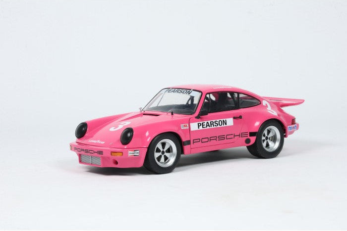 Solido Porsche 911 RS 3.0L #3 IROC Daytona 1974 Pearson Pink 1:18