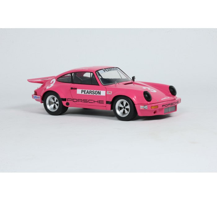 Solido Porsche 911 RS 3.0L #3 IROC Daytona 1974 Pearson Pink 1:18