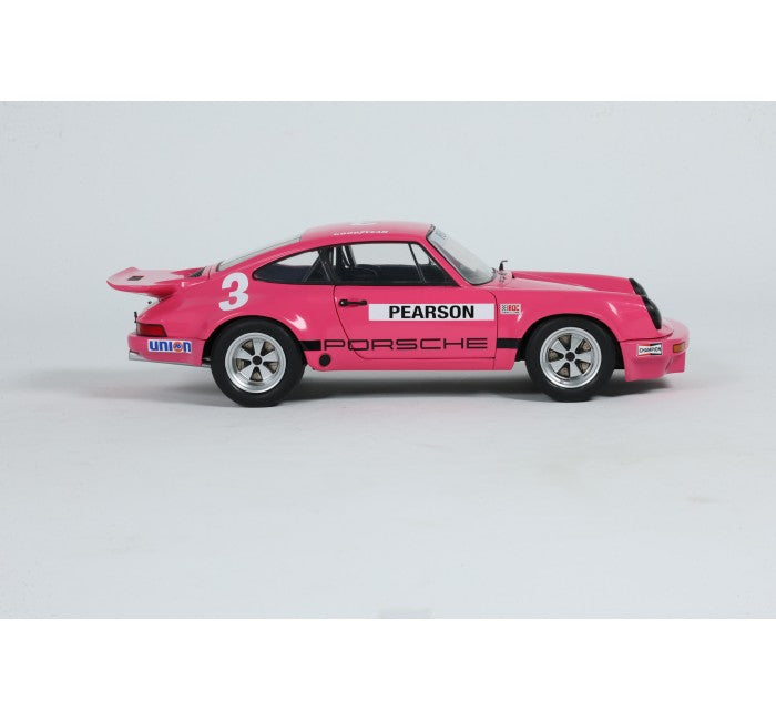 Solido Porsche 911 RS 3.0L #3 IROC Daytona 1974 Pearson Pink 1:18