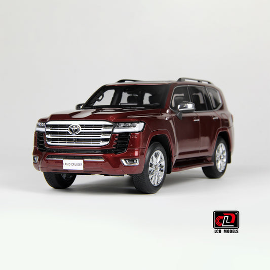 LCD Toyota Land Cruiser 300-ZX Dark Red 1:18