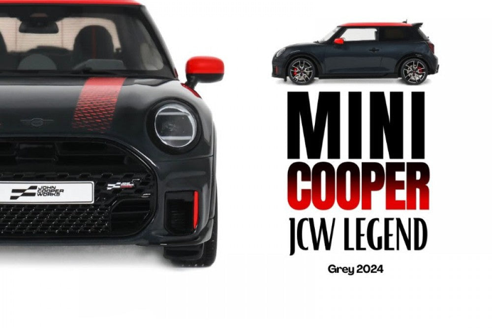 Otto 2024 Mini Cooper F56 JCW Legend John Cooper Works Grey 1:18