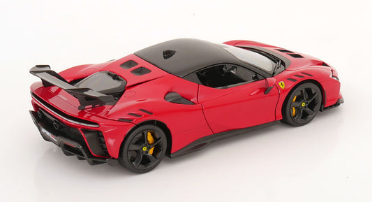 Bburago 2024 Ferrari SF90XX Stradale Rosso Corsa w/ Black Roof Ferrari Red 1:18