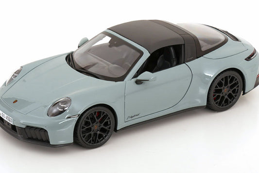 Maisto Porsche 911 992.2 Targa 4 GTS Hybrid Gray Green 1:18