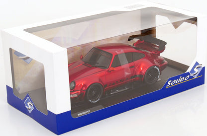 Solido 2024 Porsche 911 964 RWB Red Chrome Metallic Exclusive 1:18