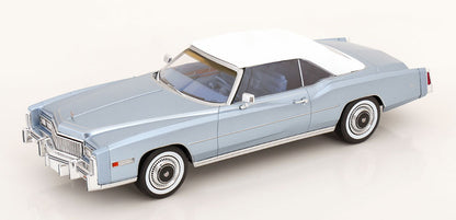 MCG 1976 Cadillac Eldorado Convertible Light Blue Metallic 1:18