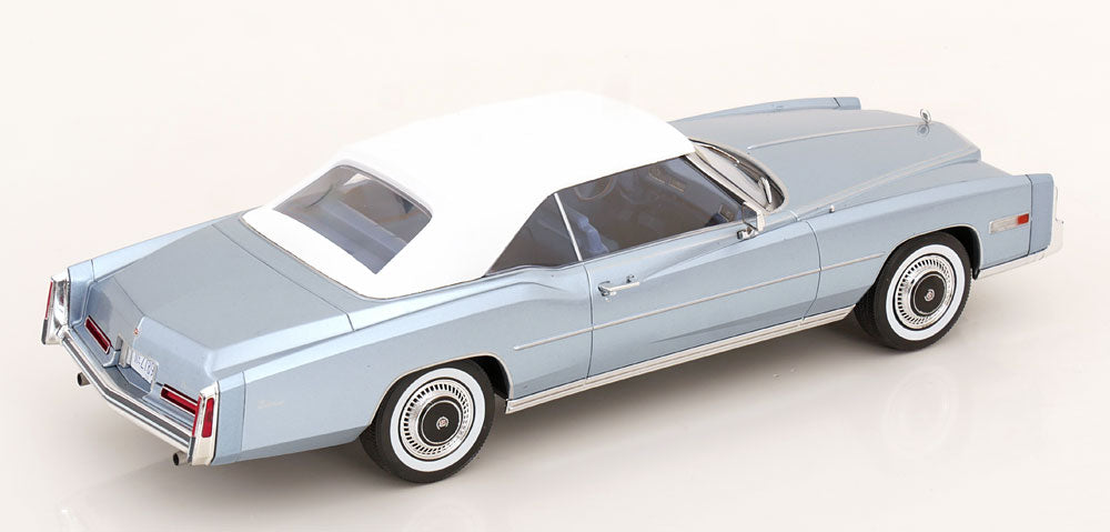 MCG 1976 Cadillac Eldorado Convertible Light Blue Metallic 1:18