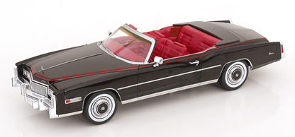 MCG 1976 Cadillac Eldorado Convertible Black 1:18