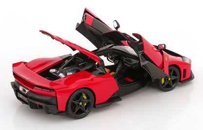 Bburago Signature Series 2024 Ferrari F80 Red (Rossa Corsa) w/ Black Wheels 1:18