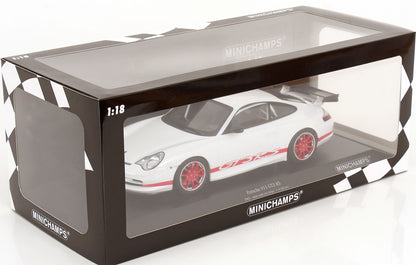 Minichamps 2002 Porsche 911 996 GT3 RS White w/ Red Deco 1:18