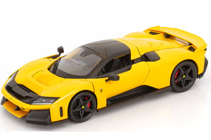 Bburago Race & Play 2024 Ferrari F80 Yellow (Giallo) 1:18
