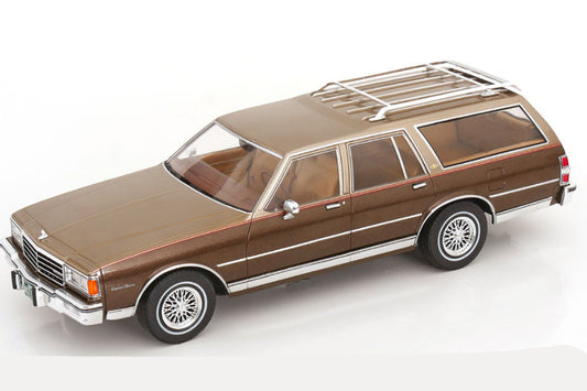 MCG 1985 Chevrolet Caprice Station Wagon Beige Brown Metallic 1:18 *Defect*