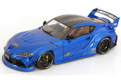 Solido 2025 Toyota GR Supra A90 Liberty Walk Blue Metallic 1:18