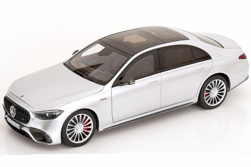 NZG Mercedes Benz S63 AMG E Performance Sedan (W223) Hightech Silver 1:18